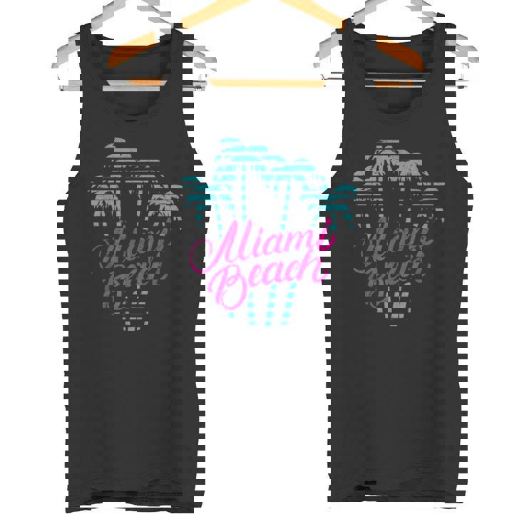 マイアミビーチのバケーションのお土産 80´Sマイアミビーチ タンクトップ