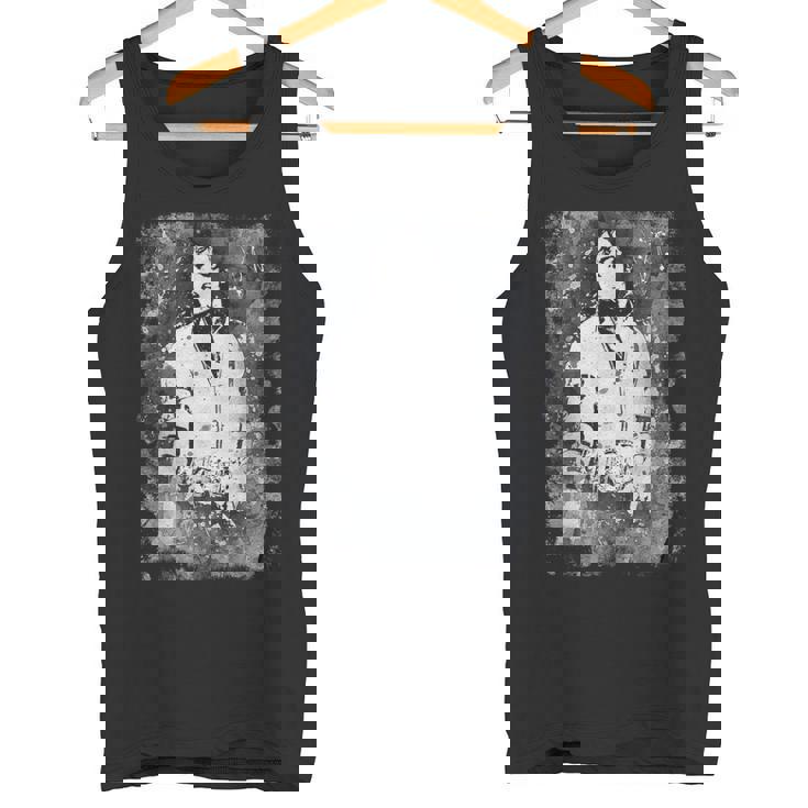 マイケル・ジャクソン バッド・ワールド・ツアー 1988年 白黒スプラッター タンクトップ