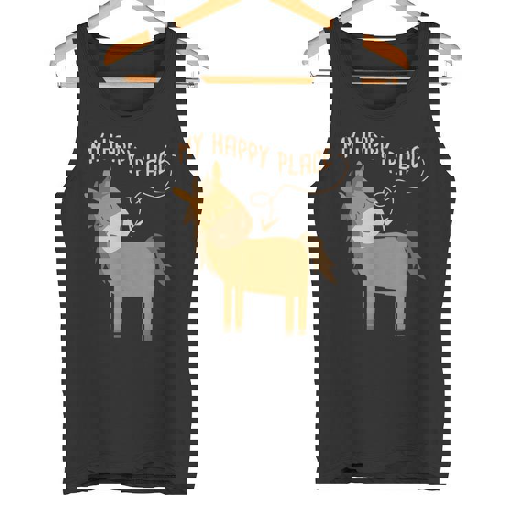 マイハッピープレイス I 馬好き I 乗馬 I 馬術用の馬 タンクトップ