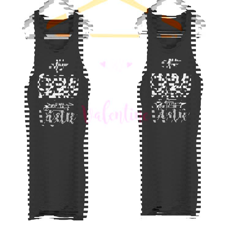 マイ・スパーキー・イズ・マイ・バレンタイン-スパーキー・グラフィック タンクトップ