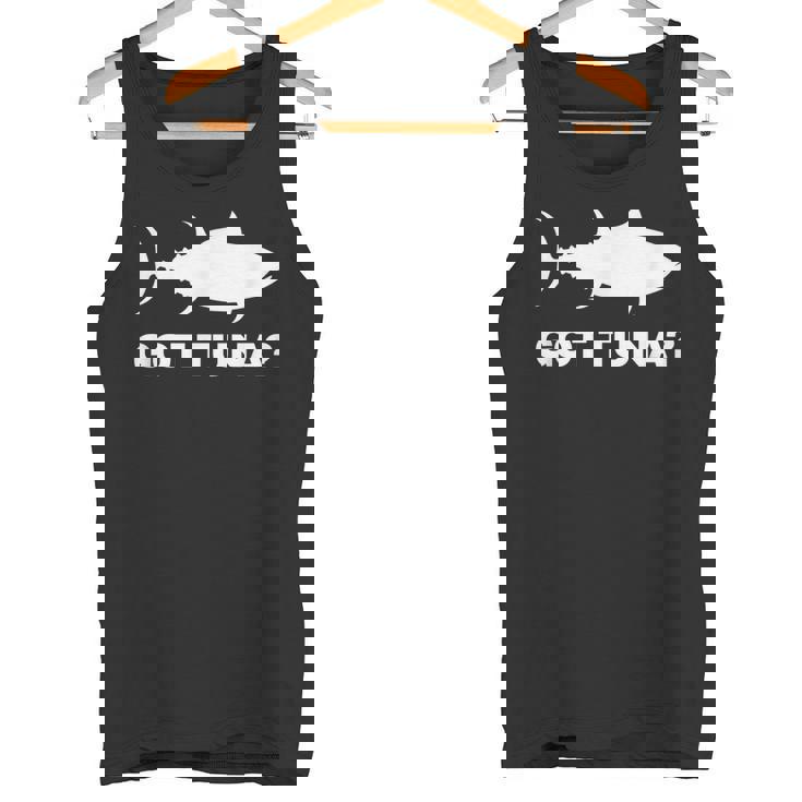 マグロの魚好きのギフト マグロを手に入れた 面白い釣り タンクトップ