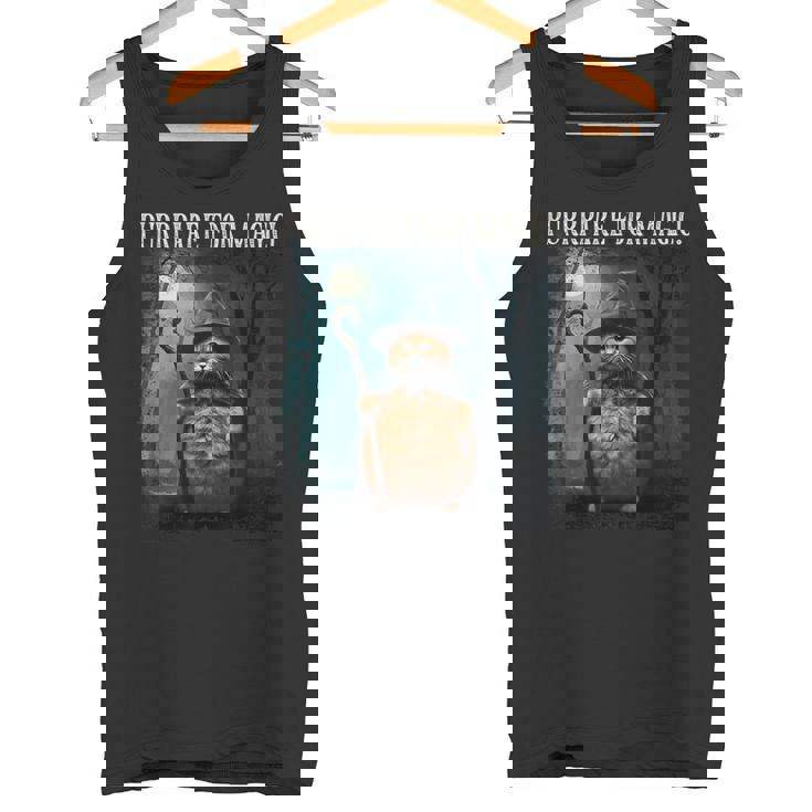 マジック・ファニー・ウィザード・キャットのためにパープレイしよう タンクトップ