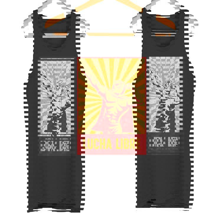 マスク付きレスラー – ルチャリブレ メキシカンレスリング タンクトップ