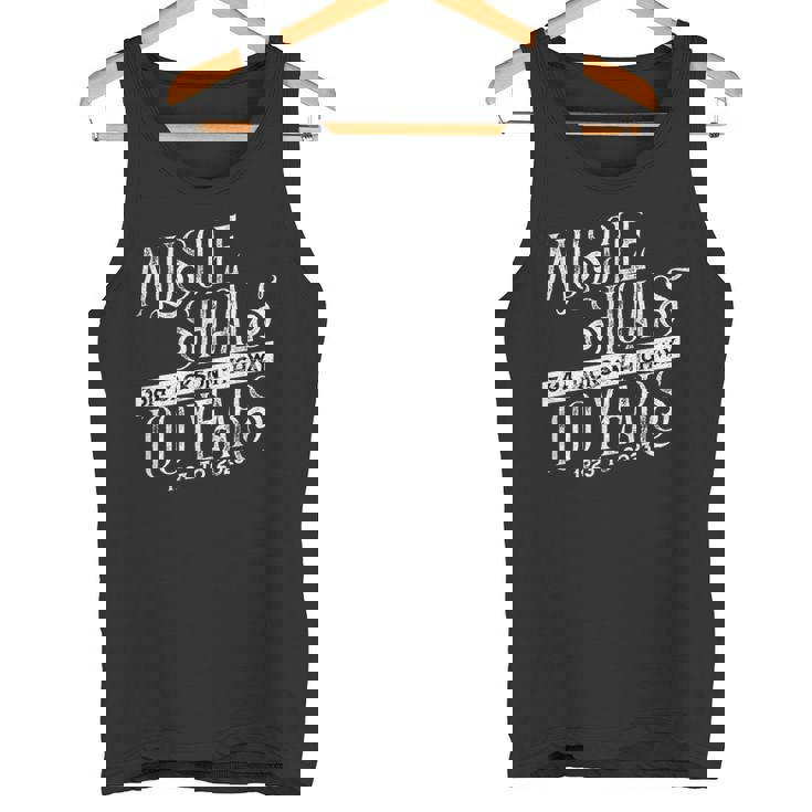 マッスルショールズ Al 100周年記念 ヴィンテージソウルファン向け タンクトップ