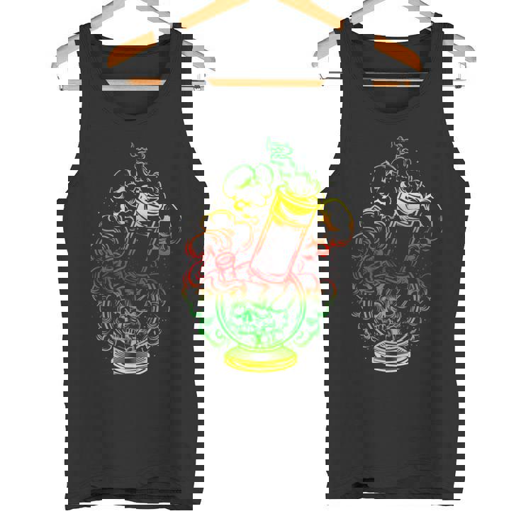 マリファナ スカル ボング 大麻 ウィード 420 ラスタ ギフト タンクトップ