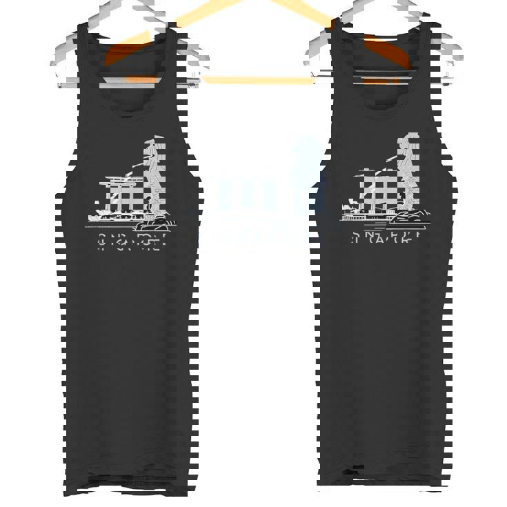 マリーナベイサンズ、マーライオンのスカイラインデザイン、象徴的なシンガポール タンクトップ