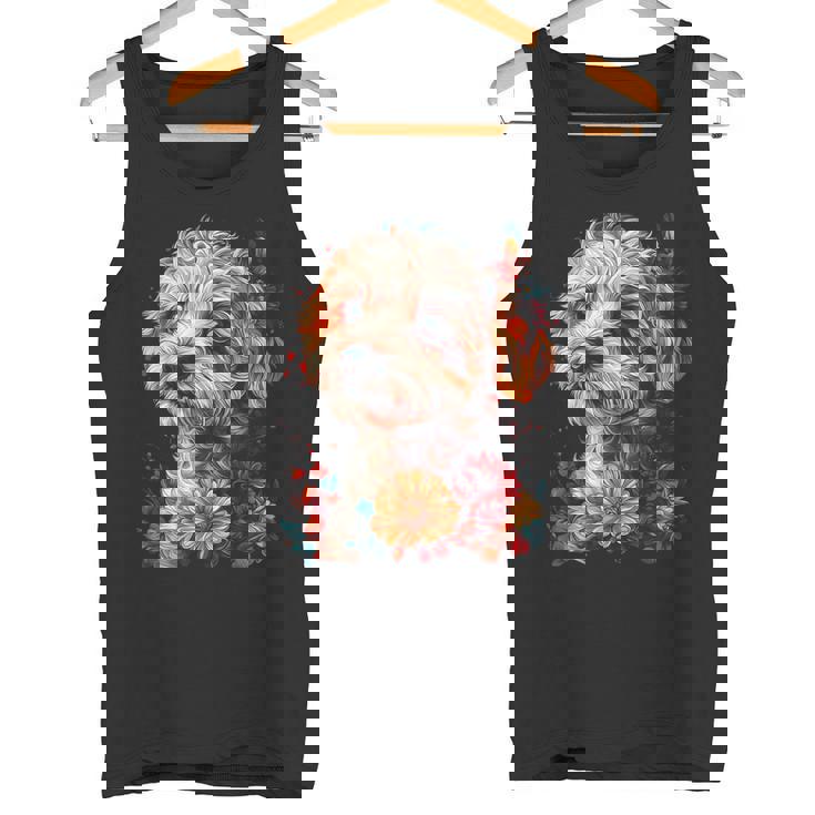 マルチプー犬 グラフィック ペット イラスト マルチプー タンクトップ