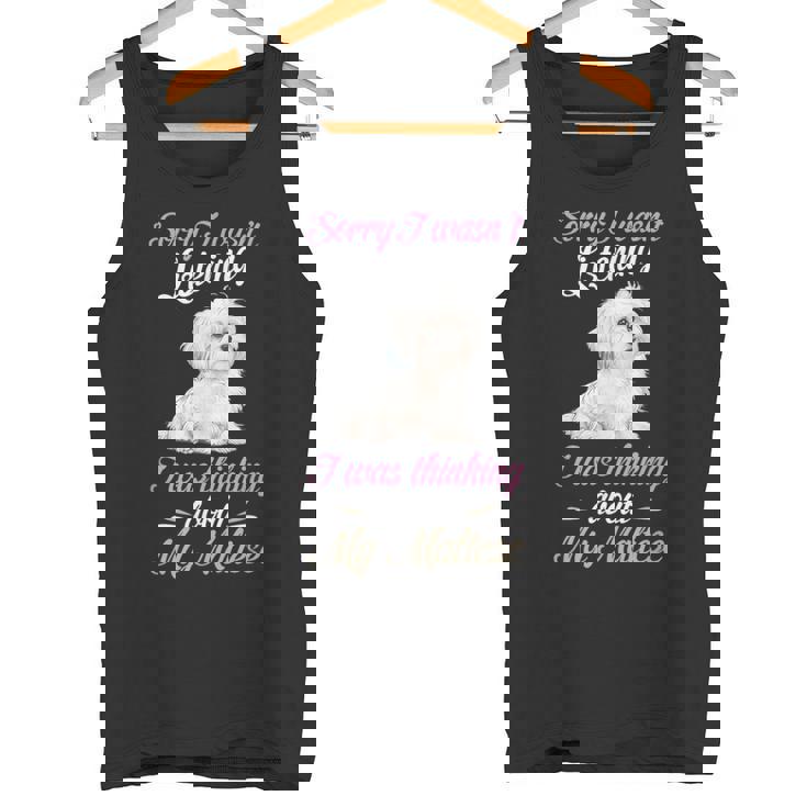 マルチーズすみません、マルチーズ犬の飼い主マルチプーの話を聞いていませんでした タンクトップ