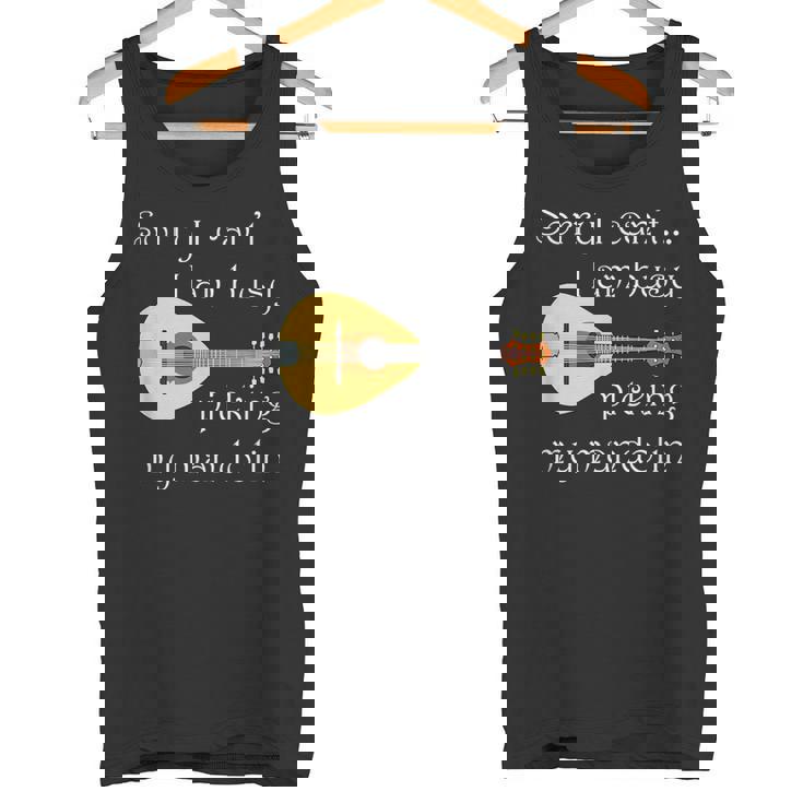 マンドリンピッキング ミュージシャン 音符 フォークミュージック タンクトップ