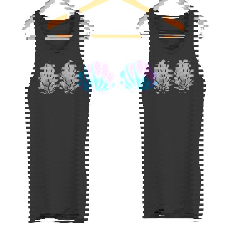 マーメイド貝殻シャツ 貝殻ビキニ 水着 ブラシャツ タンクトップ