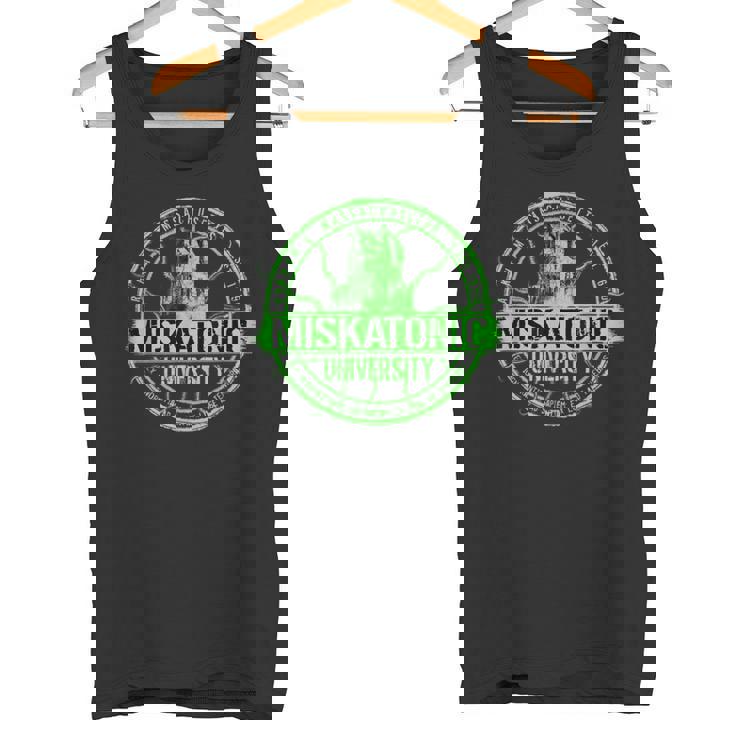 ミスカトニック大学ロゴ ホラー文学 タンクトップ