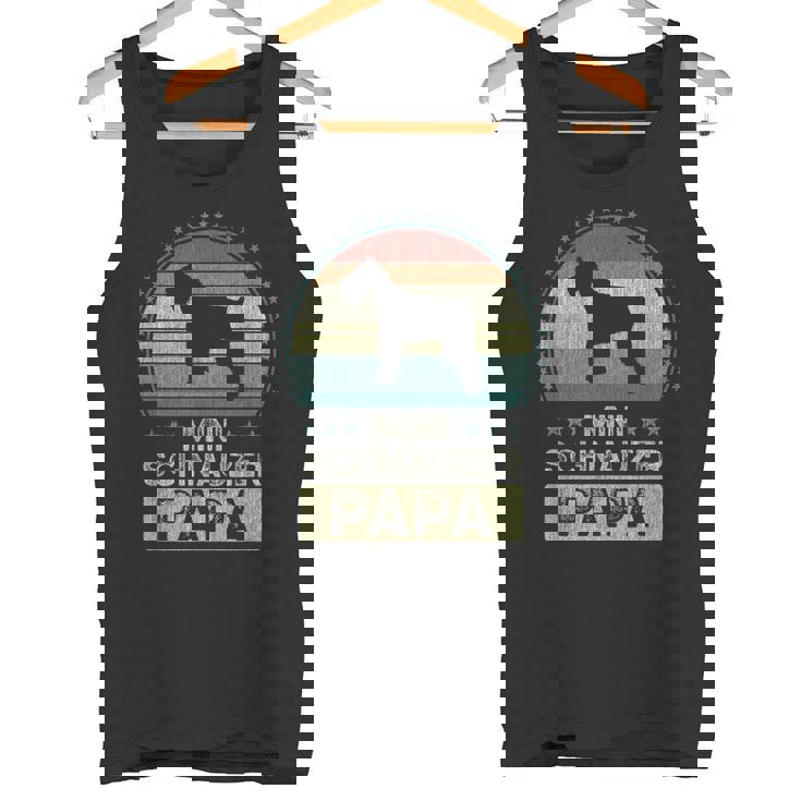 ミニチュアシュナウザー 父の日 ミニチュアシュナウザーパパ タンクトップ