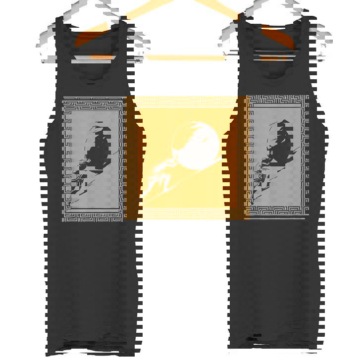 ミニマリストシーシュポス神話 ギリシャ神話 古代ギリシャ美術 タンクトップ