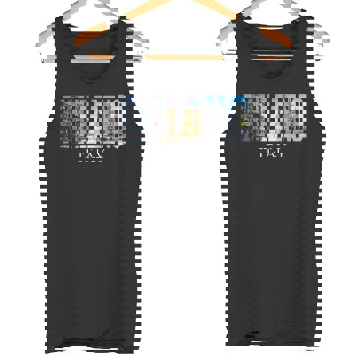 ミラノイタリア-ミラノイタリアファッションイタリアングラフィック タンクトップ