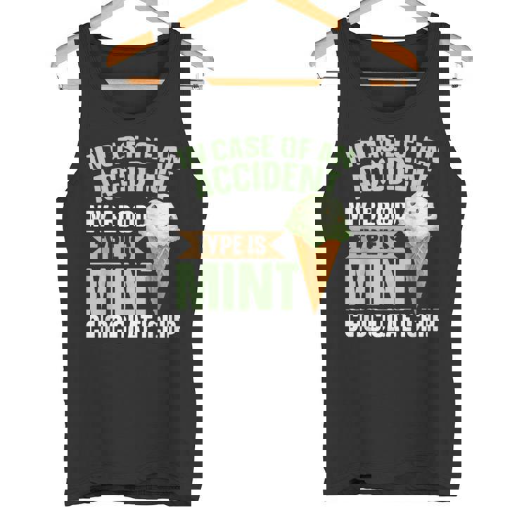 ミントチョコチップフレーバー ワッフルコーン ミントアイスクリーム タンクトップ