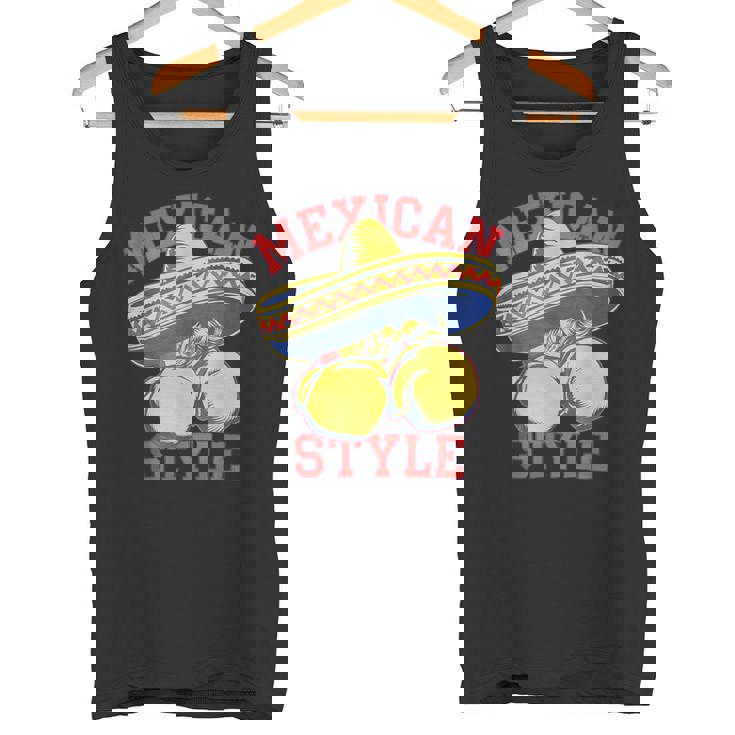 メキシコボクシングスタイル メキシコ国旗 メキシコボクシングスタイルフラッグ タンクトップ