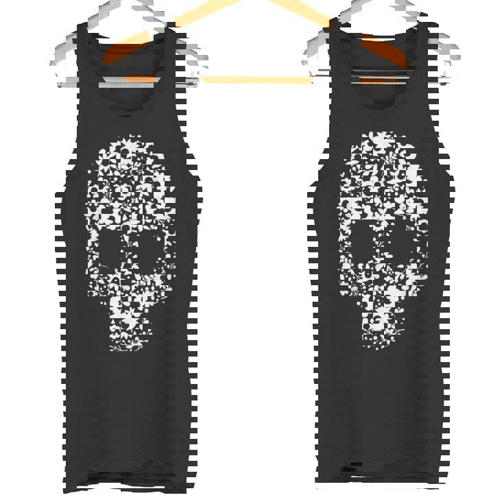 メキシコ人のための死者の日デザインのシュガースカルカラベラ タンクトップ