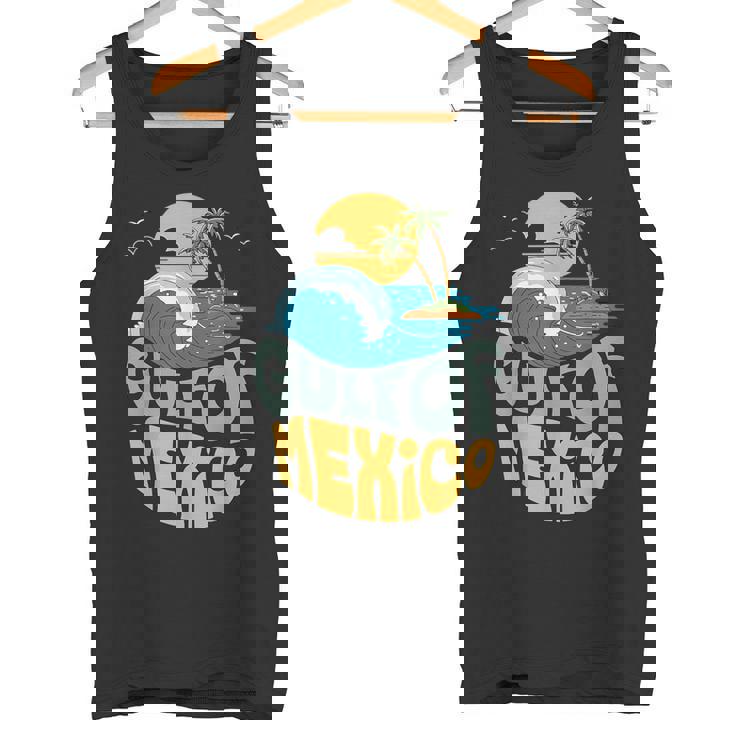 メキシコ湾 1550 レトロ ビーチ ゴルフォ・デ・メキシコ メンズ レディース タンクトップ