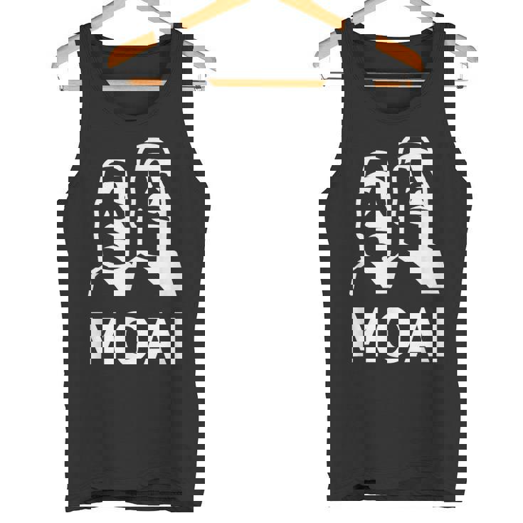 モアイ像 イースター島の頭 ポリネシア タンクトップ