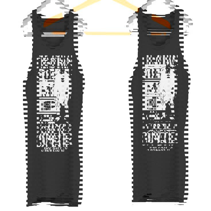 モスマンが私の触媒コンバーターを盗んだ Moth Man Cryptid タンクトップ