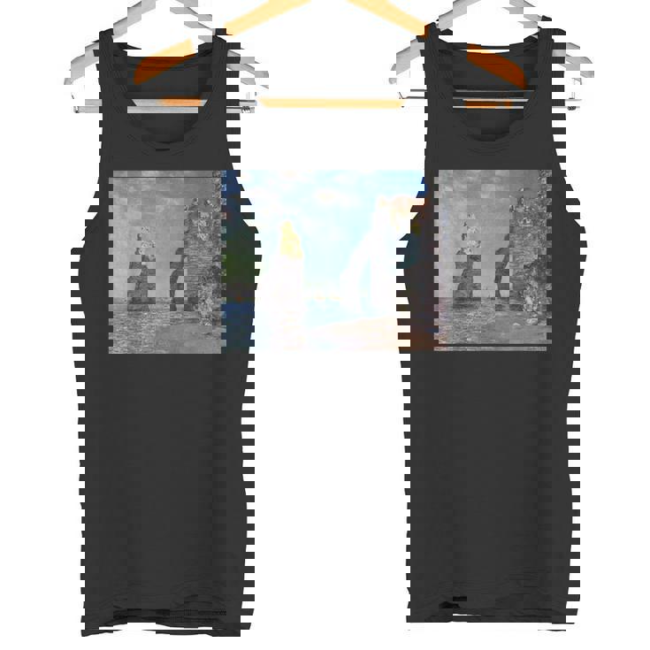 モネのエトルタの断崖 タンクトップ