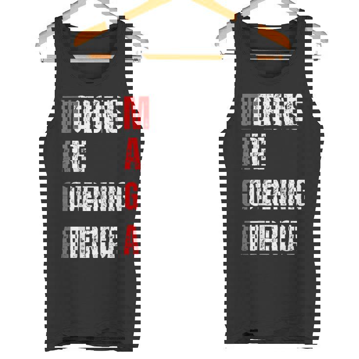 モロンはアメリカを支配している政治的ユーモアの自由のスピーチ タンクトップ