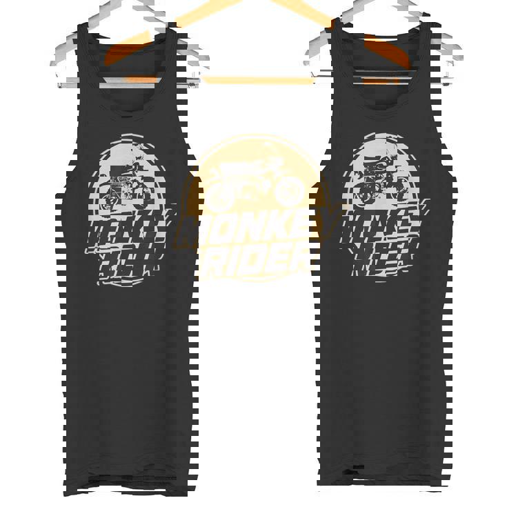 モンキーバイクライダーレトロクラシック原付オートバイtシャツ タンクトップ