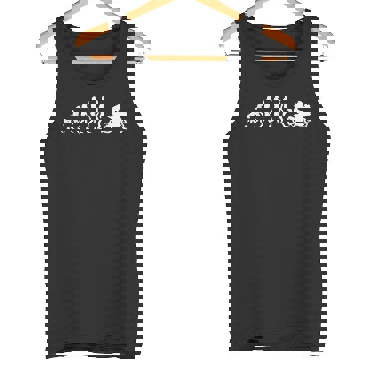 モーターサイクリスト バイカーの進化バイク タンクトップ