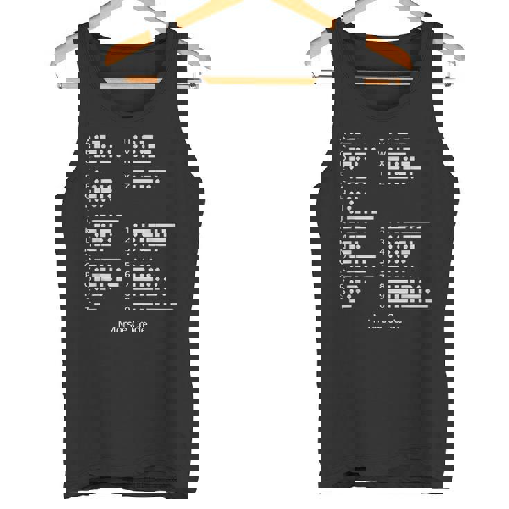 モールス符号tシャツ 国際モールス符号アルファベットシャツ タンクトップ