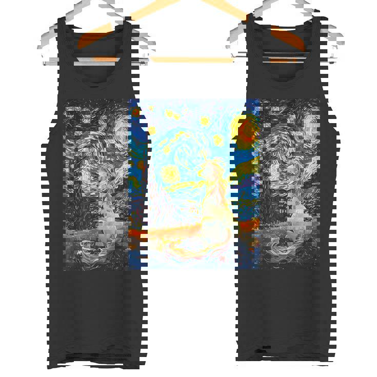 ユニコーン恋人のためのユニコーン恋人のスターリーナイトヴァンゴッホ タンクトップ