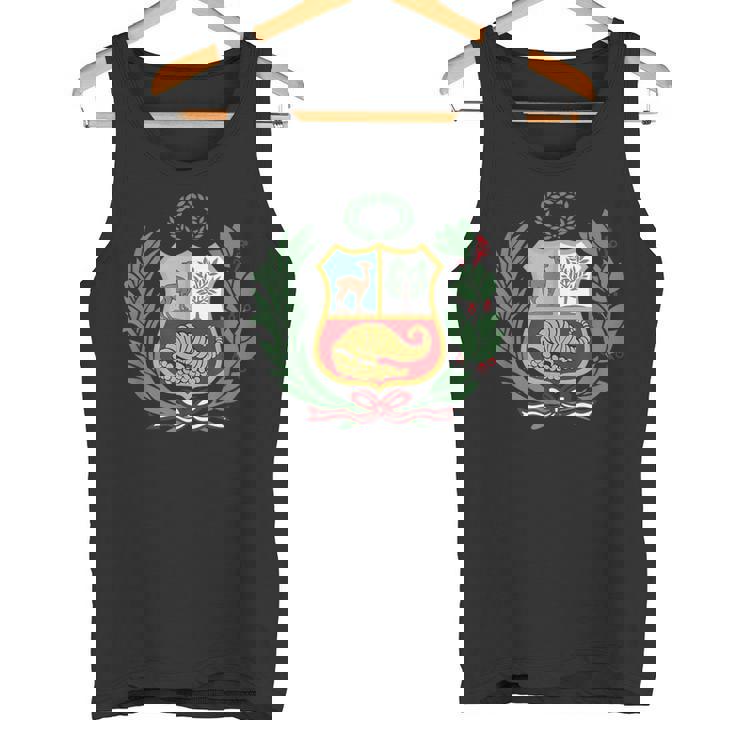 ユニセックス ペルーポロ ペルーストライプ レッド フットボール サッカー クレスト タンクトップ