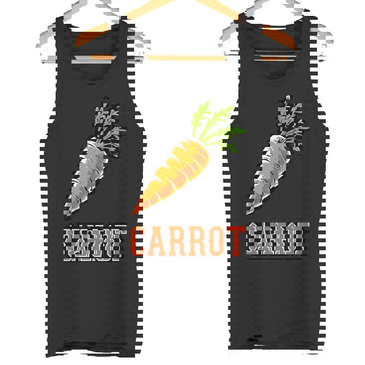 ユニークで楽しいニンジンデザインのグラフィック。 タンクトップ