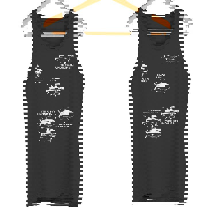 ユーモア マグロの魚の引用 漁師ファン向け タンクトップ