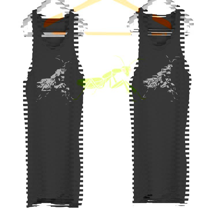 ユーモアのあるカマキリの昆虫 シンプルなカマキリ タンクトップ