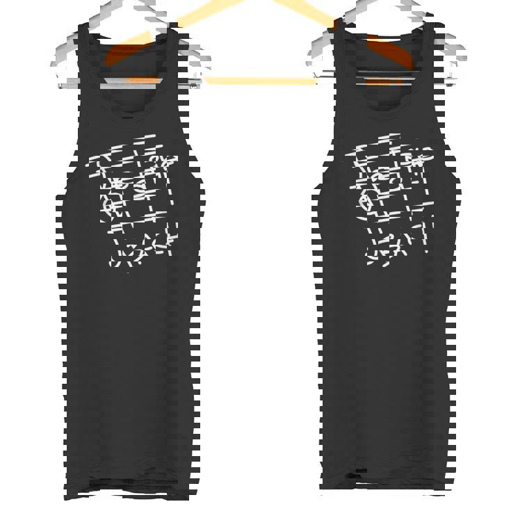 ヨハン・セバスティアン・バッハ「B-A-C-H」ミュージシャンへの音楽ギフト タンクトップ