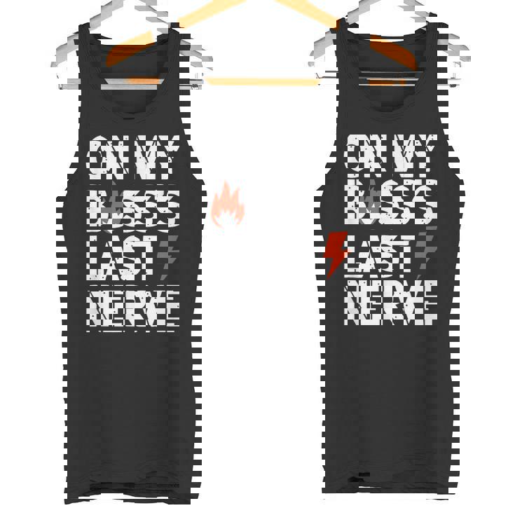 ライトニングボルトでボスの最後の神経質について タンクトップ