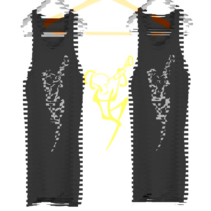 ラインアート トランペッター ジャズミュージシャン タンクトップ