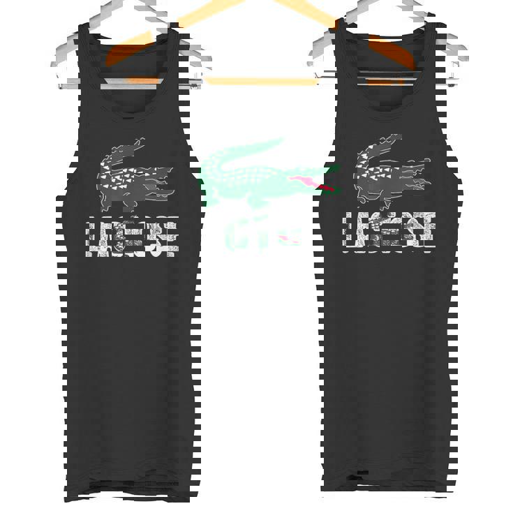 ラクトース-乳糖不耐症クロコダイルパロディtシャツ タンクトップ