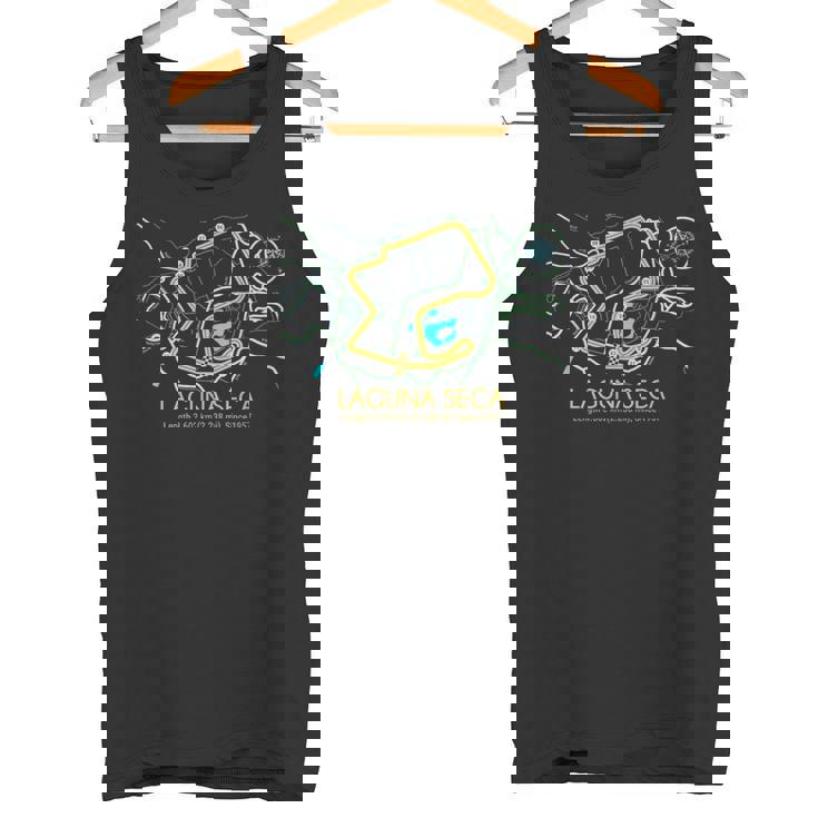 ラグナセカ サーキットマップデザイン タンクトップ