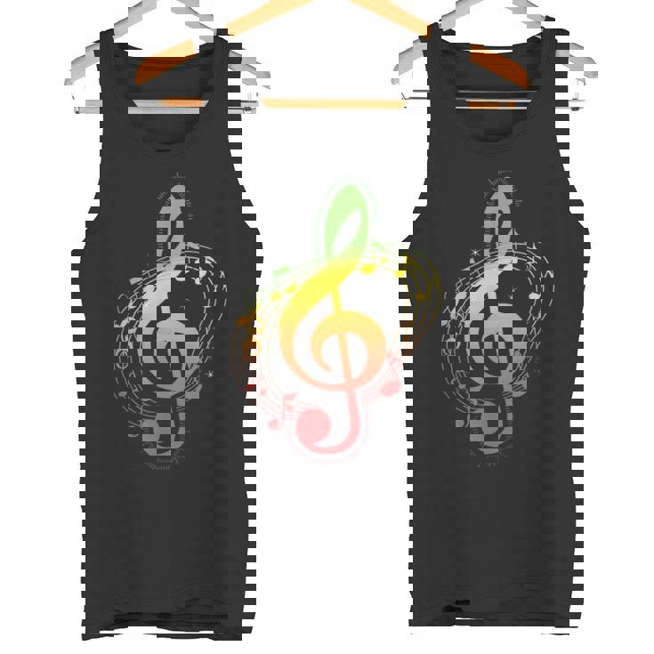 ラスタカラー音符、ジャマイカ風音楽、レゲエ タンクトップ