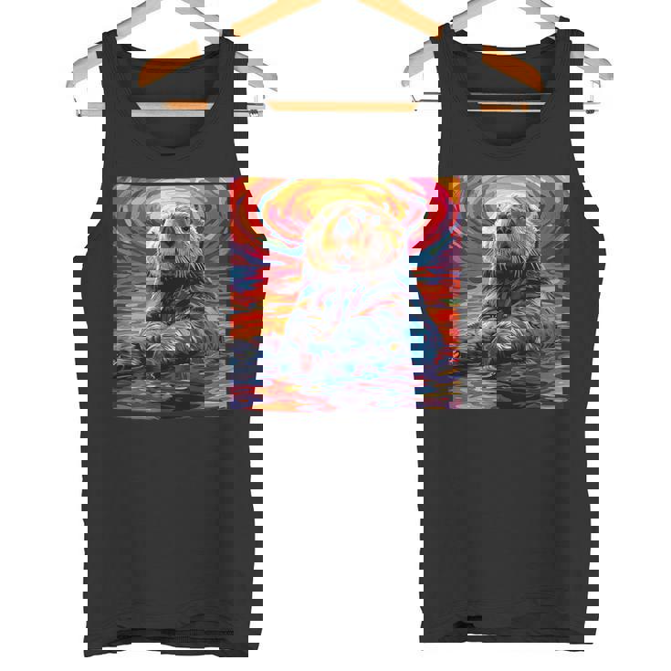 ラッコ カラフル グラフィック タンクトップ