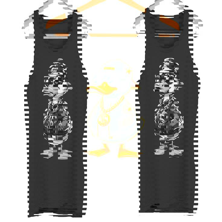 ラッパー スタイルの黄色いアヒルの子 ヒップホップ アヒルの子 タンクトップ