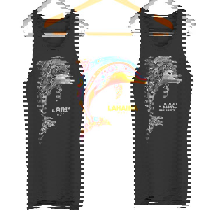 ラハイナ マウイ ハワイ ティー ハワイアン ダイビング バケーション イルカ タンクトップ