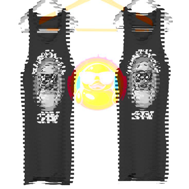 ラバーダッキークルーアイラブダックスラバーズファニーラバーダック タンクトップ