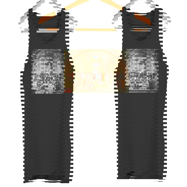 ラファエロ作「アテネの学堂」 タンクトップ