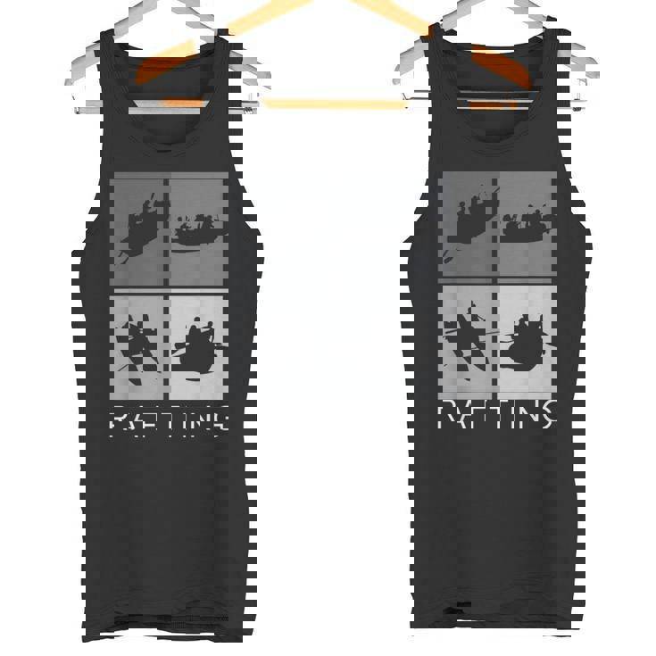 ラフティング シルエット 川 ラフト アウトドア ラフティング スポーツ タンクトップ