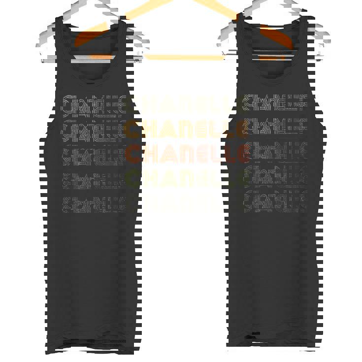 ラブハート シャネル グランジヴィンテージスタイル ブラック シャネル タンクトップ