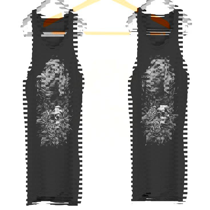 ラブラドール 犬 グラフィック ペット イラスト ラブラドール タンクトップ