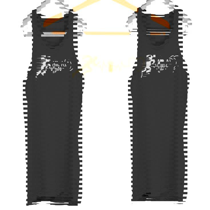 ランニングビールマン ユーモア ランニング 面白いギフトアイデア タンクトップ