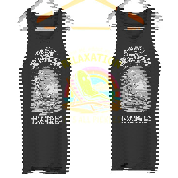リラクゼーション聞いてピクルスモチベーション タンクトップ